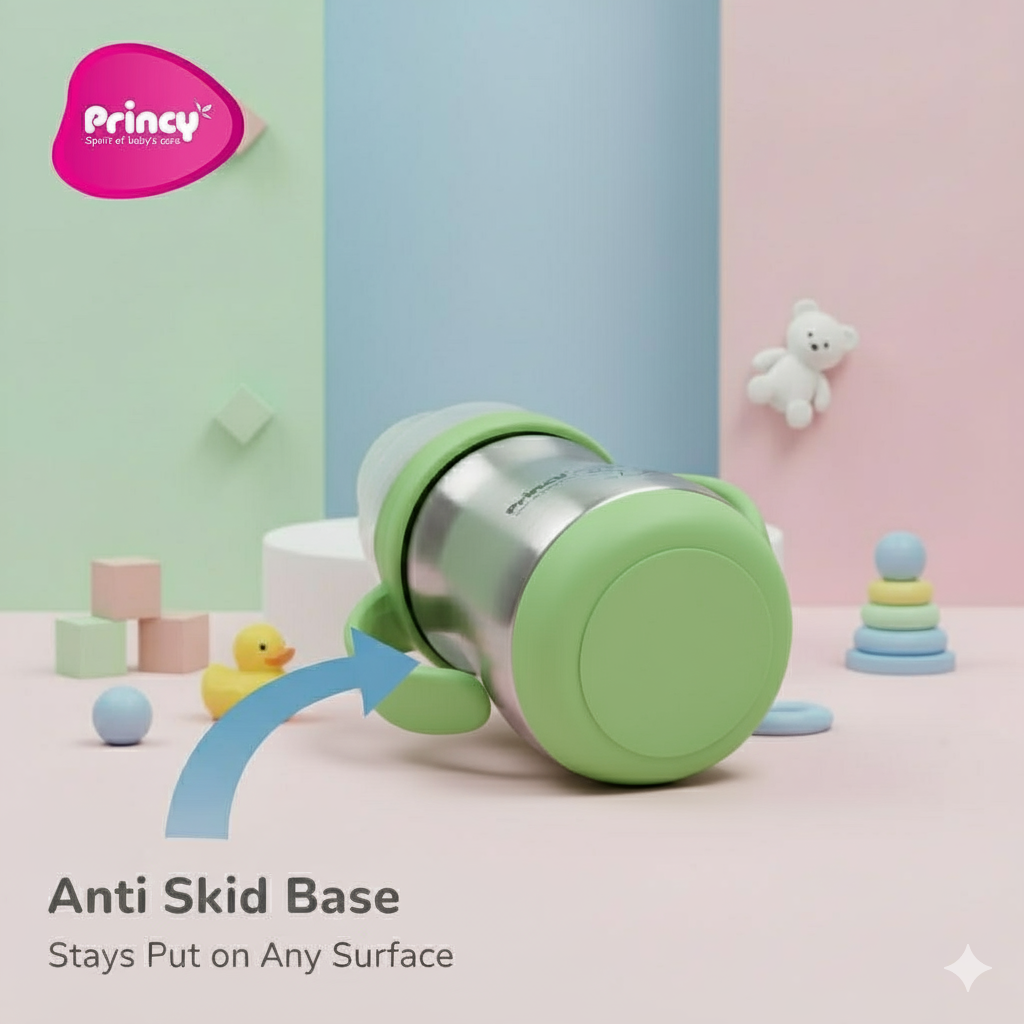 Princy Stainless Steel Sipper Green