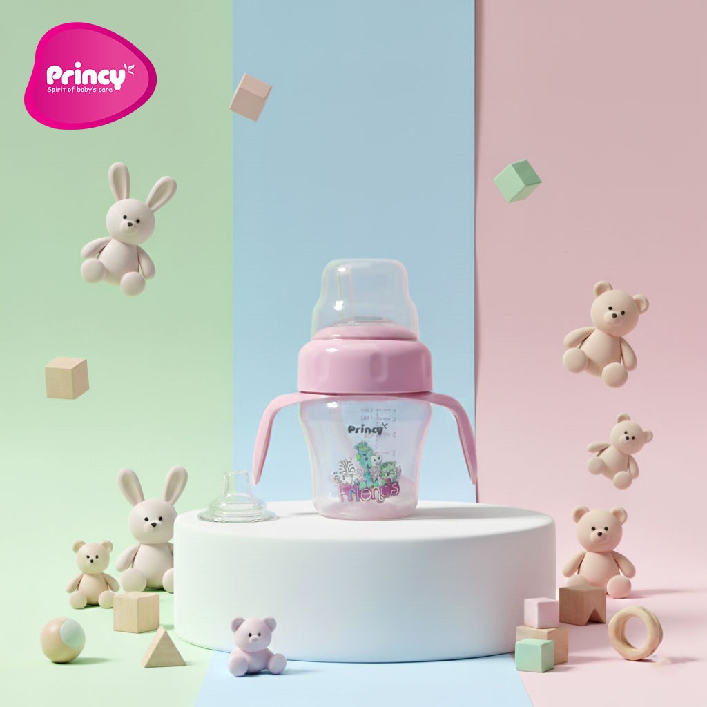 Princy 2-in-1 Convertible Sippy Cup - 150ml Training Cup for Toddlers - Image 2