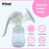 Princy Portable Manual Breast Pump - 2-Level Suction, Soft Silicone Cushion - Image 3