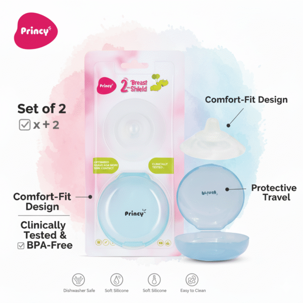 Princy 2pc Breast Shield with Protected Cover - Image 2
